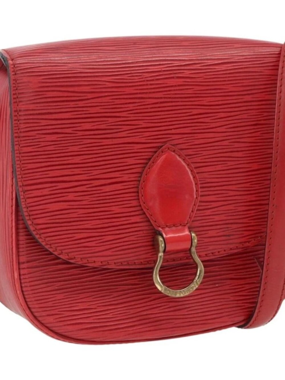 LOUIS VUITTON Epi Saint Cloud PM Shoulder Bag Red